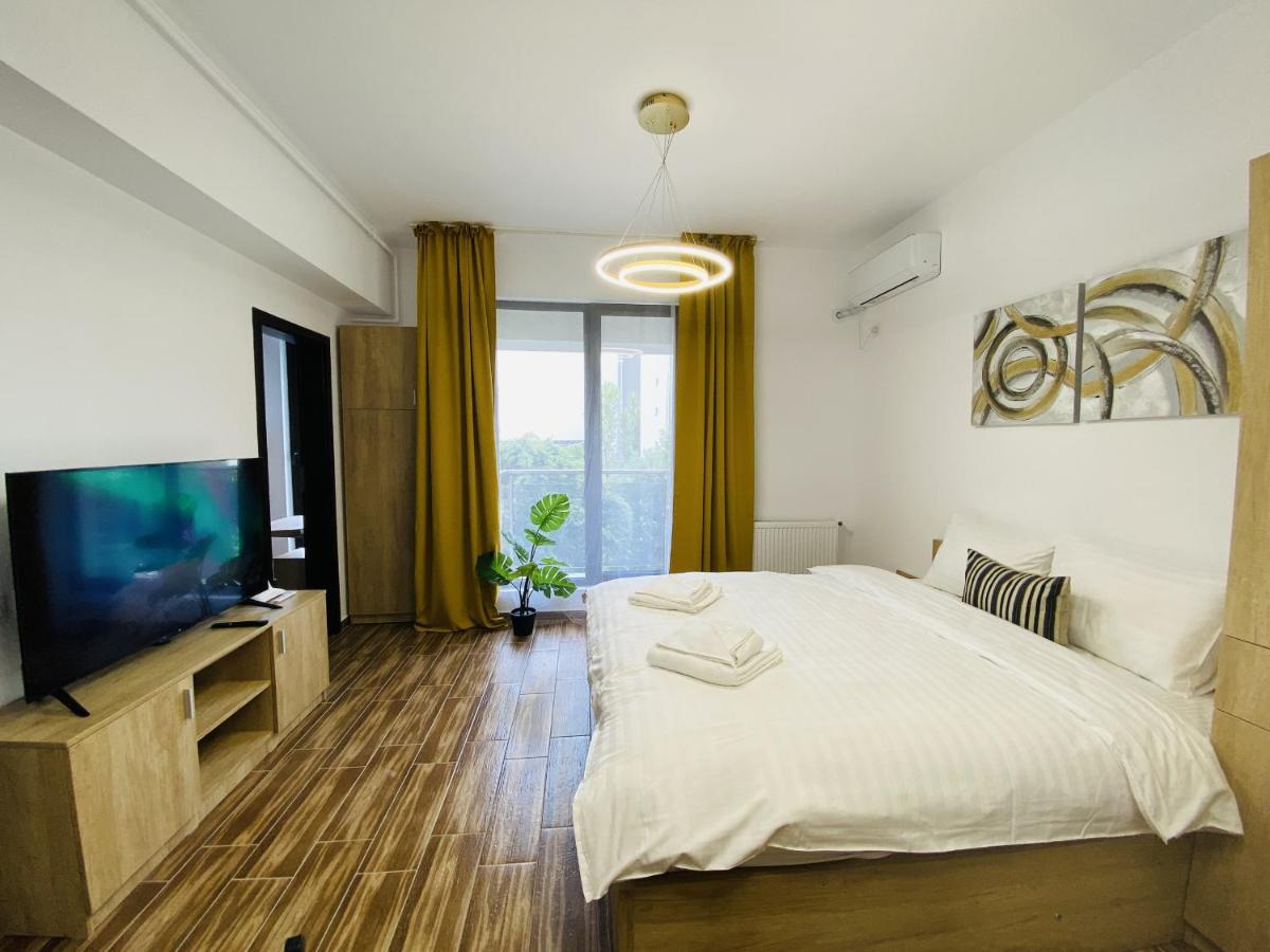 New City Studios With Balcony Bukarest Exteriör bild